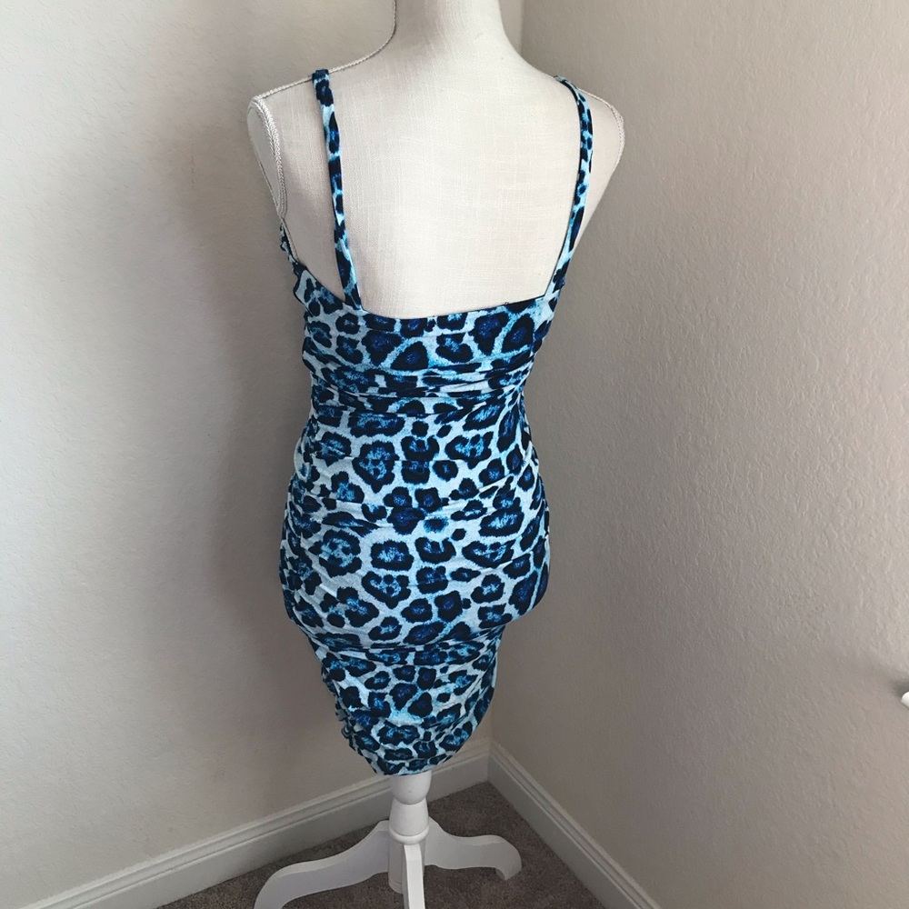 *2 for 30* Blue Leopard dress from INC size small - Picture 2 of 3